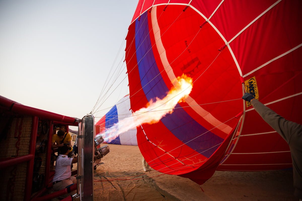 Prepare-se - Balão de Ar Quente Dubai